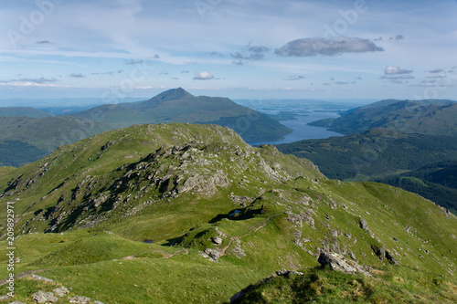 View of Loch Lomond and Ben Lomond from Ben Vorlich, United Kingdom