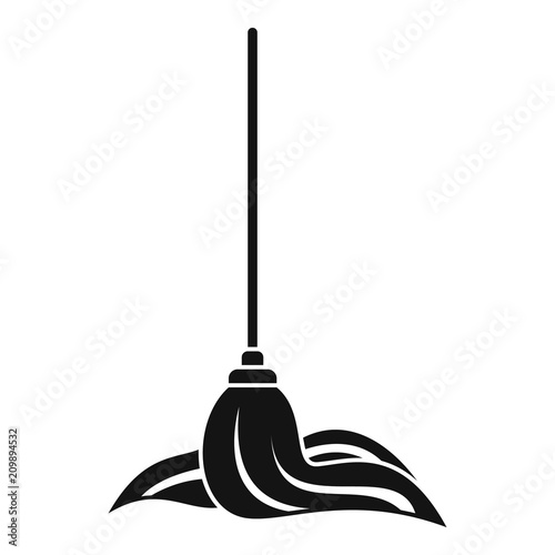 Mop icon. Simple illustration of mop vector icon for web design isolated on white background