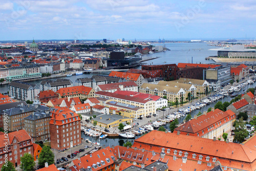 Copenhagen harbour city view
