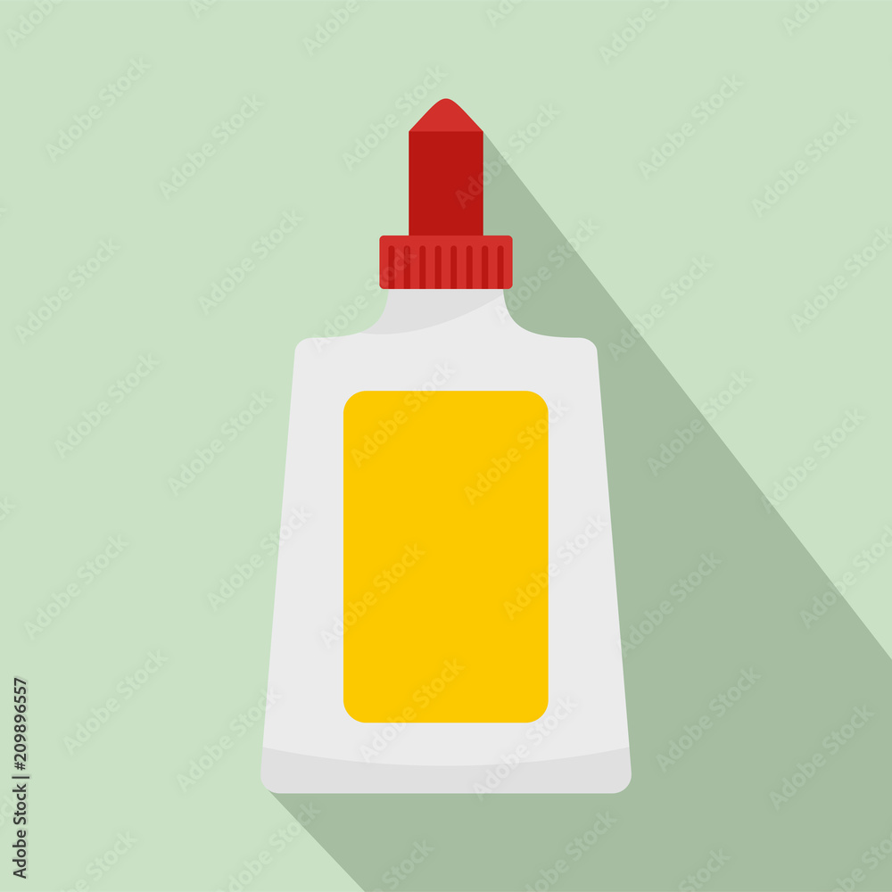 Glue bottle icon. Flat illustration of glue bottle vector icon for web design Glue bottle icon. Flat illustration of glue bottle vector icon for web design
