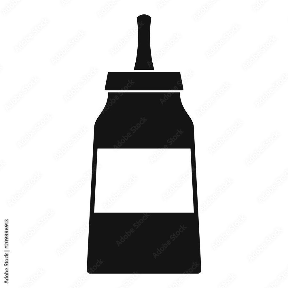 Glue icon. Simple illustration of glue vector icon for web design isolated on white background Glue icon. Simple illustration of glue vector icon for web design isolated on white background