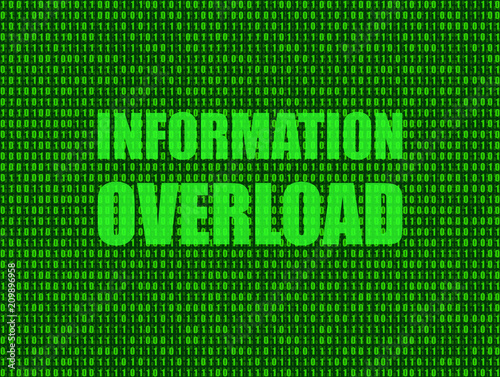 Vector: Information Overload Background, Technology Shining Illustration.