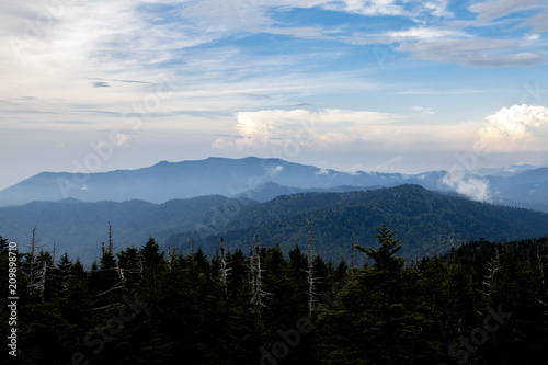 View of Great Smoky Mountains from Clingmans Dome