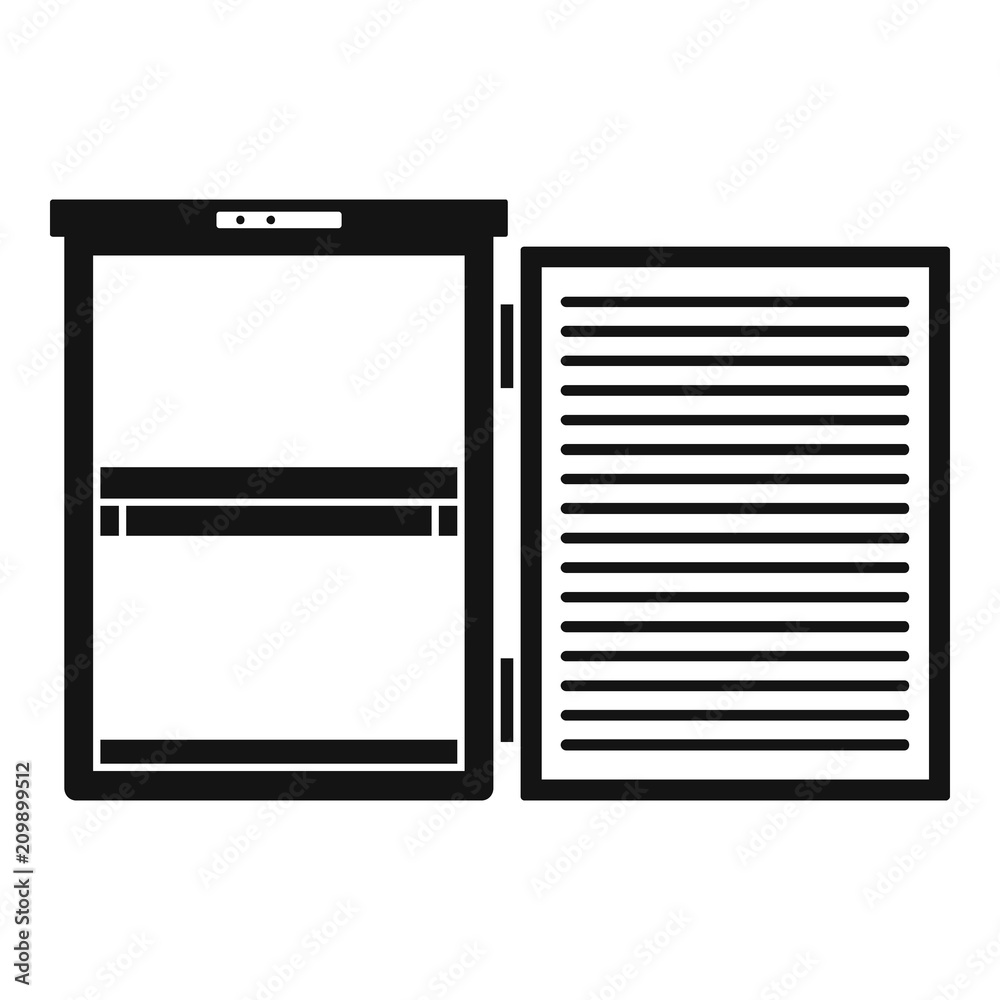 Fridge icon. Simple illustration of fridge vector icon for web design isolated on white background Fridge icon. Simple illustration of fridge vector icon for web design isolated on white background