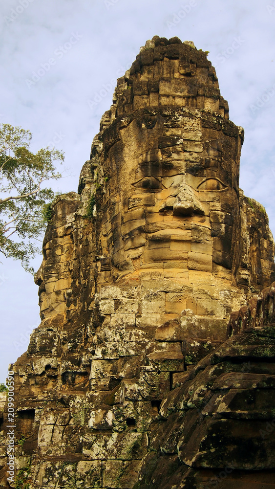 South Gate of Angkor Thom, historical ruins of Angkor Khmer Empire, Siem Reap, Cambodia