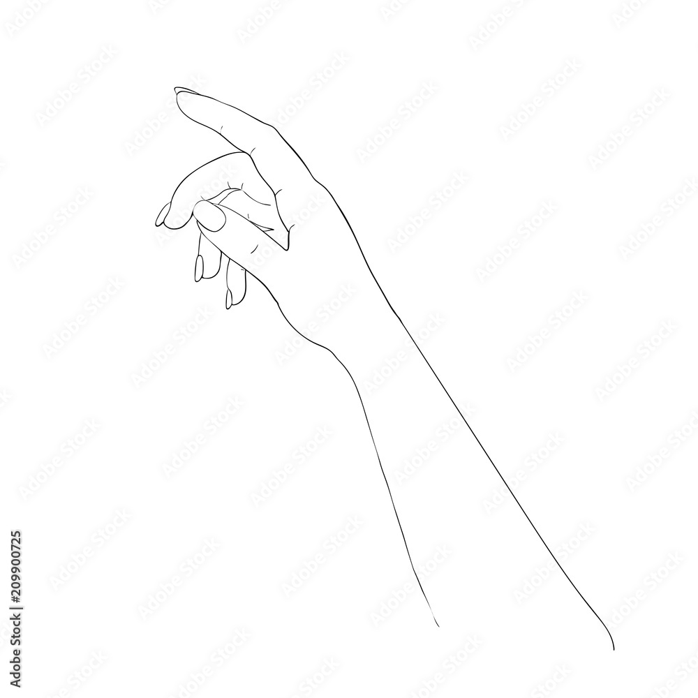 Salon procedure of manicure. Elegant arm of a woman. Ilustration for cosmetic for hands - cream or lotion. Salon procedure of manicure. Elegant arm of a woman. Ilustration for cosmetic for hands - cream or lotion.