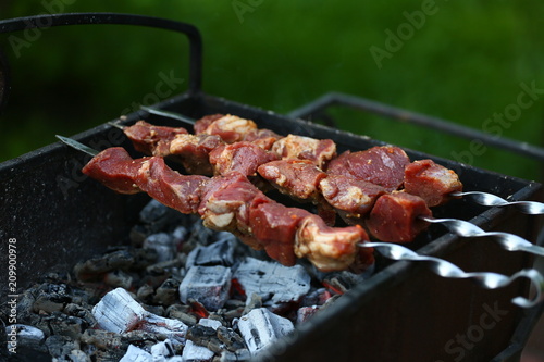 barbecue grill kebab cooking