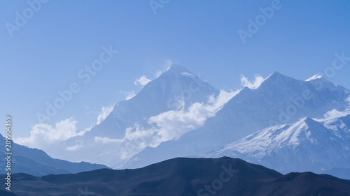 Wallpaper Mural Misty mountains. Morning in Himalayas, Nepal, Annapurna conservation area Torontodigital.ca
