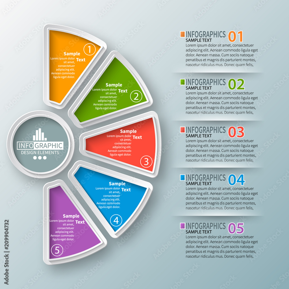 Abstract 3D Paper Infographics Abstract 3D Paper Infographics