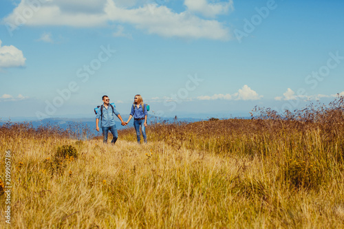 Romantic kiss while traveling