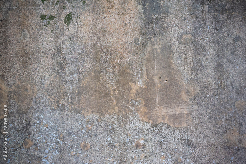 Fototapeta premium Texture of old gray concrete wall.