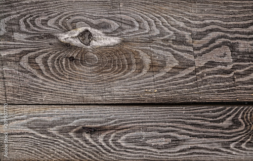 old wooden texture background, close-up.  Abstract background, empty template figure wavy lines photo