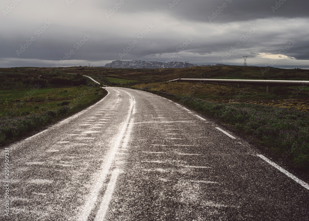 Iceland Black Road Iceland Black Road