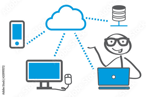 cloud computing - Datenwolke
