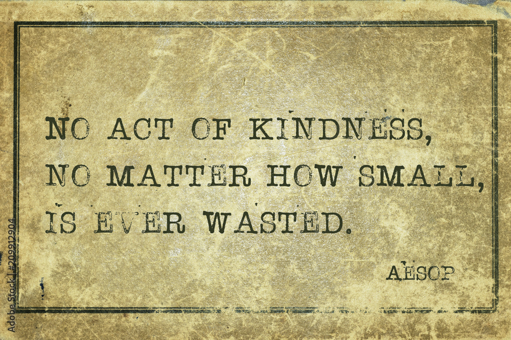 act of kindness Aesop Stock Photo | Adobe Stock