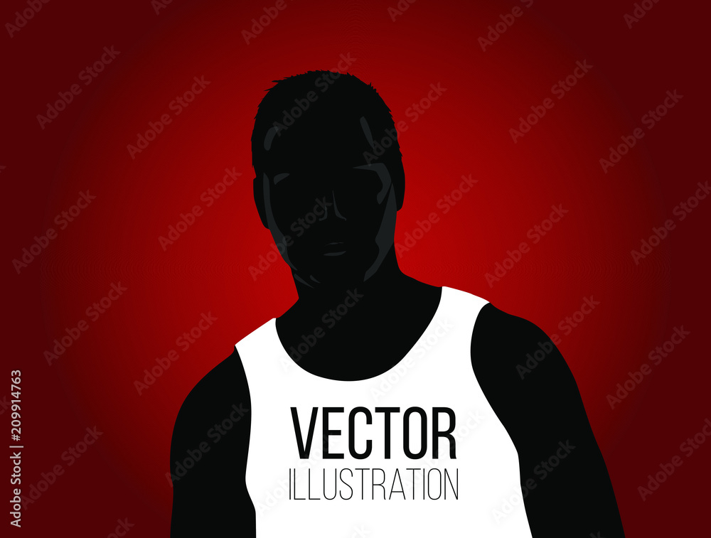 Silhouette Man Portrait Isolated Vector Illustration Silhouette Man Portrait Isolated Vector Illustration