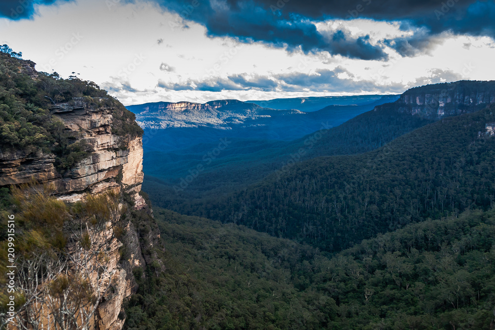 A view of Blue Mountains National Park, NSW, Australia