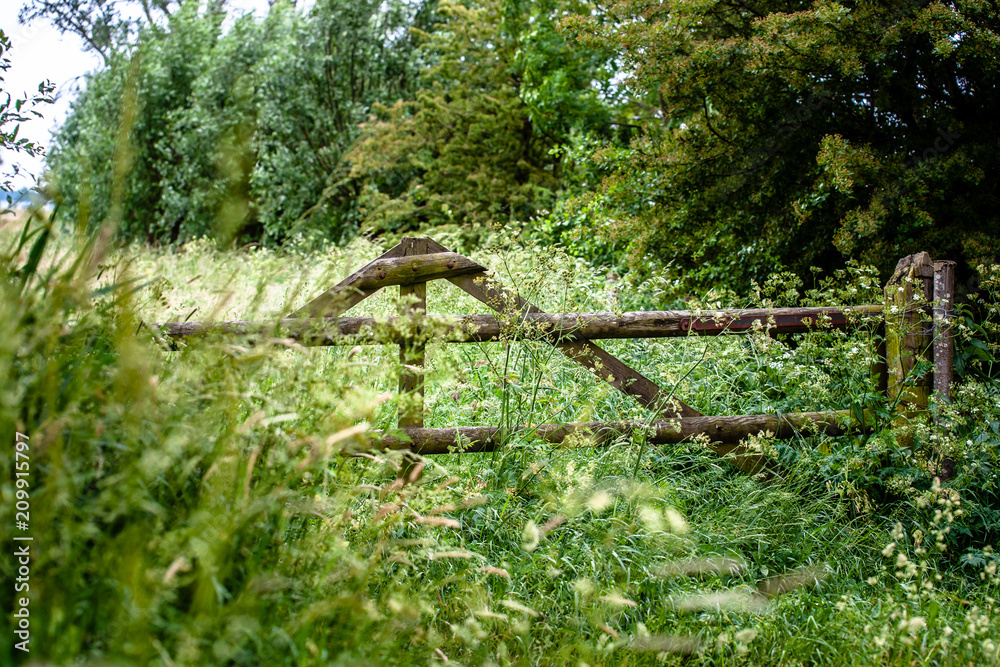 Traditional old wooden fence as deposition of a pasture. Traditional old wooden fence as deposition of a pasture.