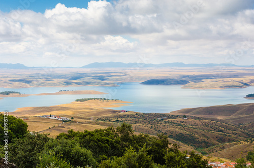 serene valley in Badajoz, Extremadura, Spain.