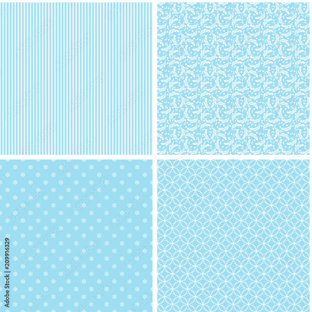 Pastel retro different vector seamless patterns. Pastel retro different vector seamless patterns.