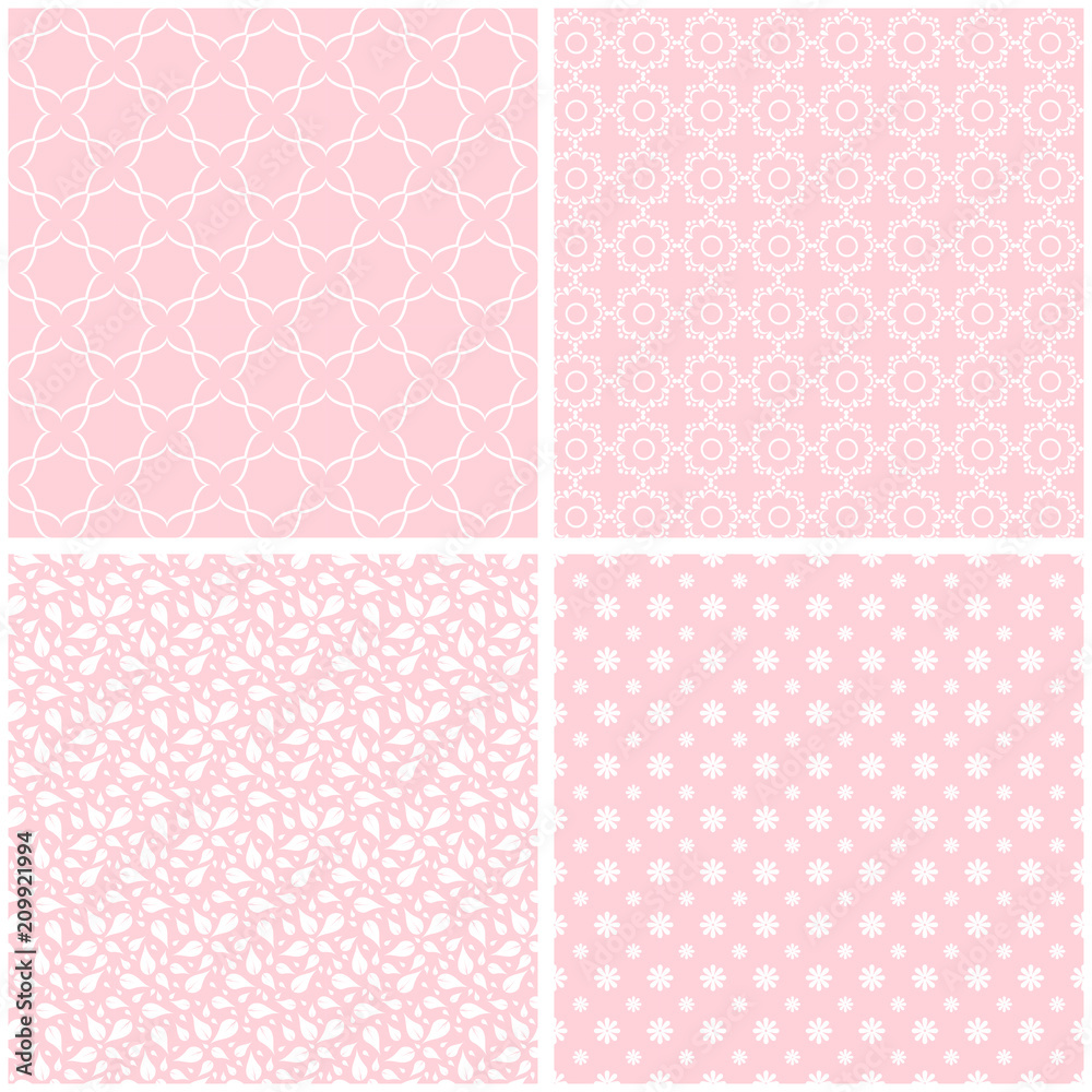 Chic different vector seamless patterns Chic different vector seamless patterns