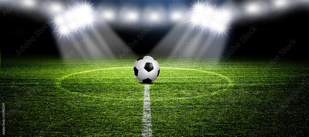 Obraz premium Fußball im Stadion