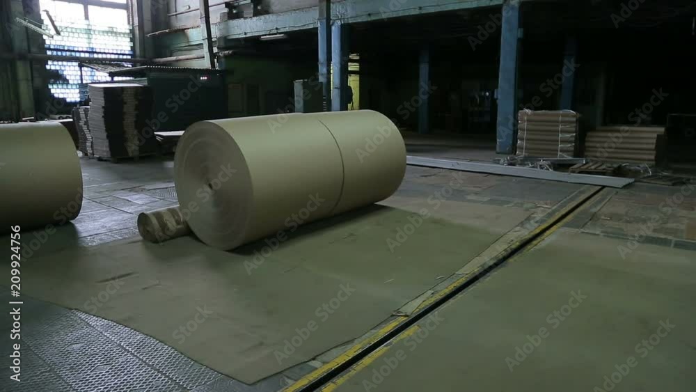 Paper mill in operation Paper mill in operation