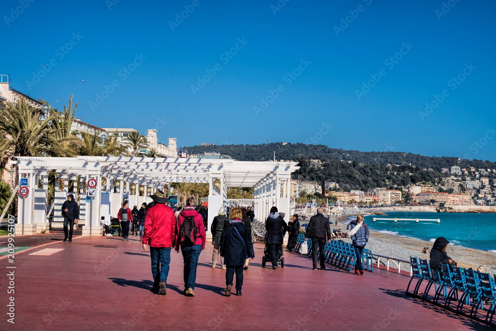 Obraz premium Nizza, Winterurlaub