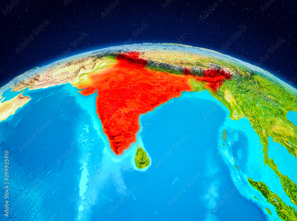 India from orbit