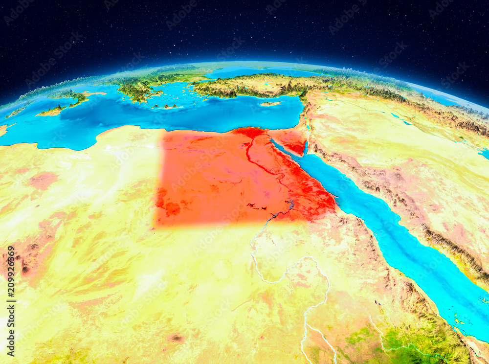 Egypt from orbit