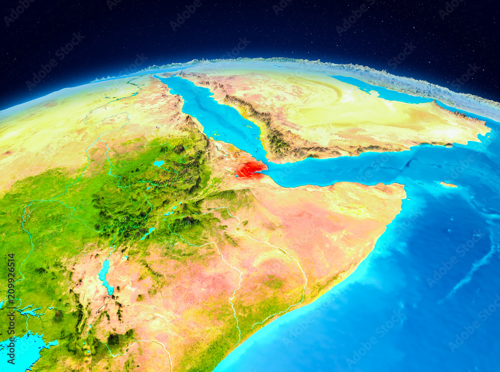 Djibouti from orbit
