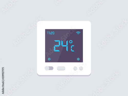 Image of a square thermostat photo