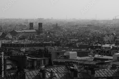 Montmartre en hiver - Pollution