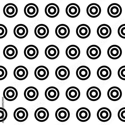 Black circle seamless pattern