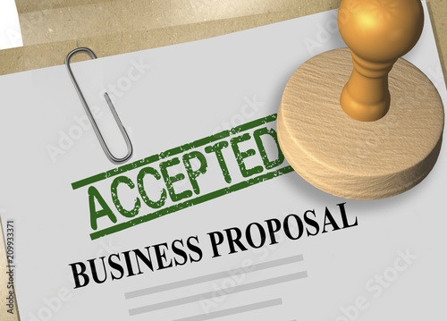 BUSINESS PROPOSAL APPROVED concept