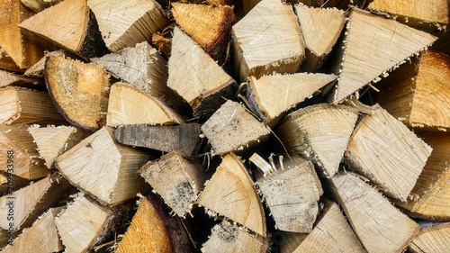 Brennholz Stapel