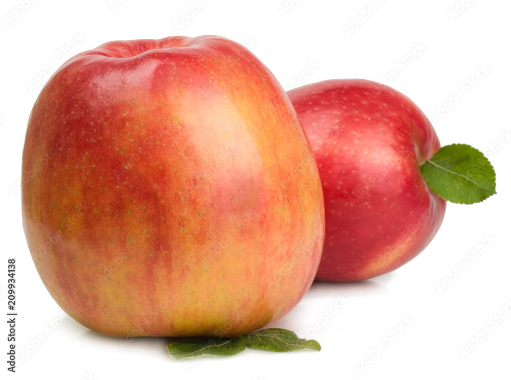 Red apples isolated on white Red apples isolated on white