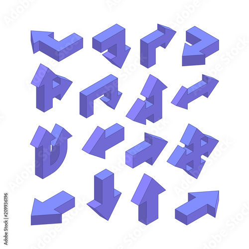 3d pictures of various arrows