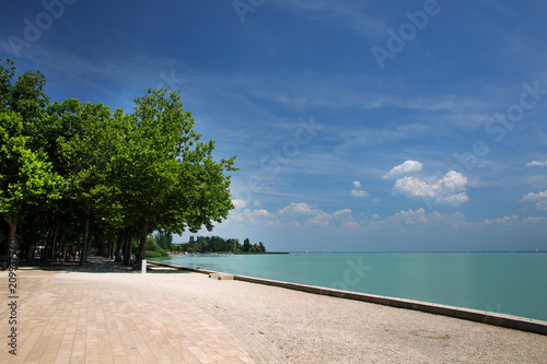 Summer landscape of Balaton Lake in Hungary, Europe