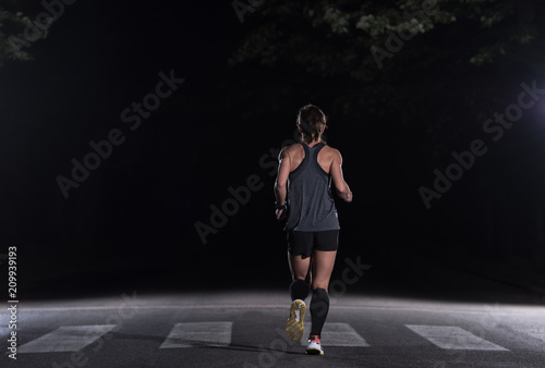 female runner training for marathon © .shock