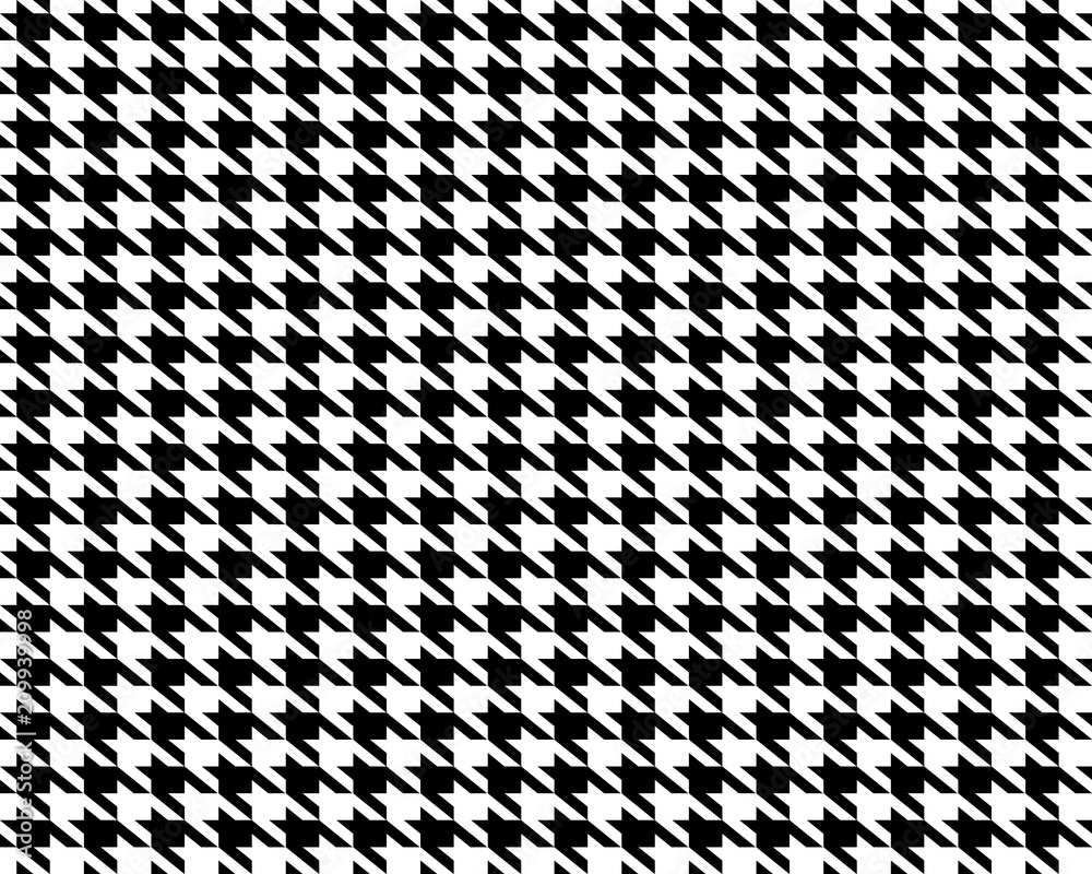 imagem vetorial de padrão de houndstooth grande preto e branco. conceito  abstrato elemento gráfico xadrez glen inglês para moda 10551609 Vetor no  Vecteezy