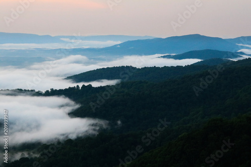 Eaton Hollow Overlook on Skyline Drive in Shenandoah National Park