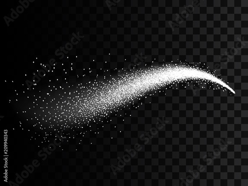 Creative vector illustration of water spray mist isolated on transparent background. Art design 3d cloud of atomizer. Trigger sprayer effect with stream nozzles. Abstract concept graphic element
