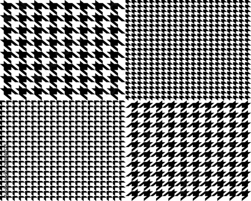 Creative vector illustration of fabric houndstooth seamless vector pattern background. Geometric print hounds tooth art design. Abstract concept english glen plaid graphic element for fashion