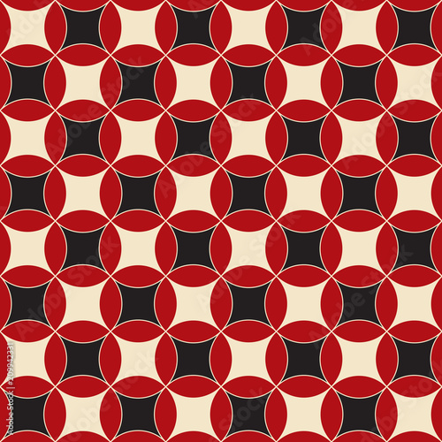 Seamless vintage intricate circle pattern background