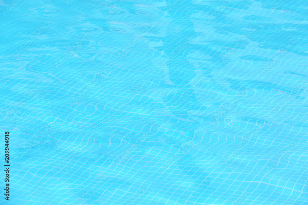 Fototapeta premium Clear refreshing water in swimming pool