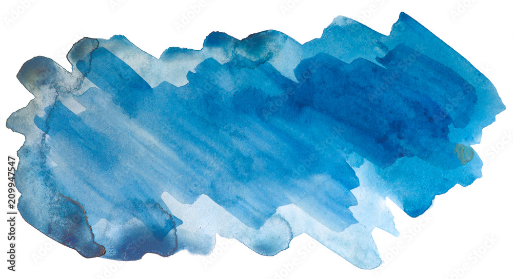 the watercolor stain is a blue abstract. multilayered saturated the watercolor stain is a blue abstract. multilayered saturated