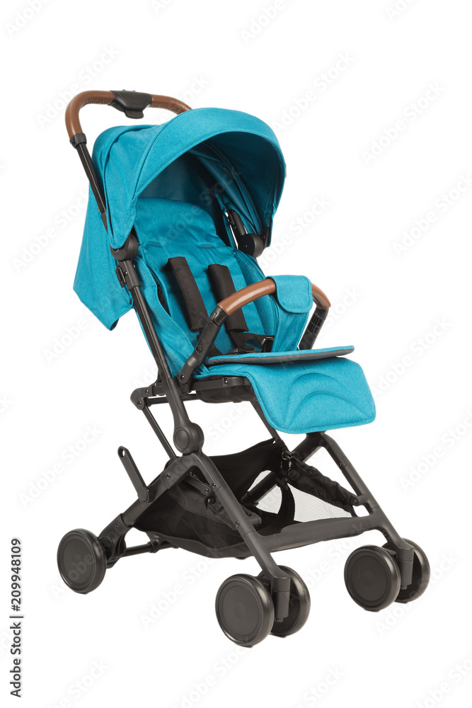 A stroller on a white background, modern design. A stroller on a white background, modern design.