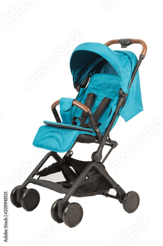 A stroller on a white background, modern design.