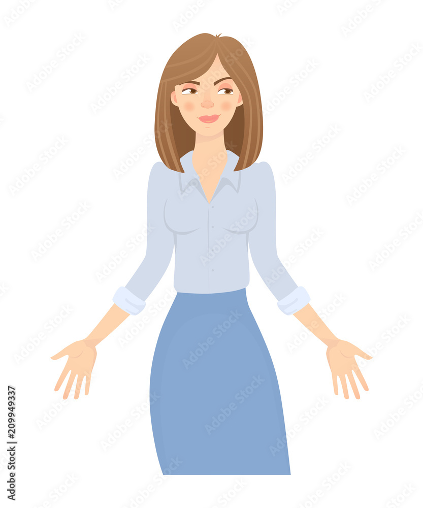 Fototapeta premium business woman isolated